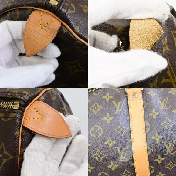 LOUIS VUITTON Keepall 50 Travel Hand Bag Monogram Leather Brown - Picture 15 of 16